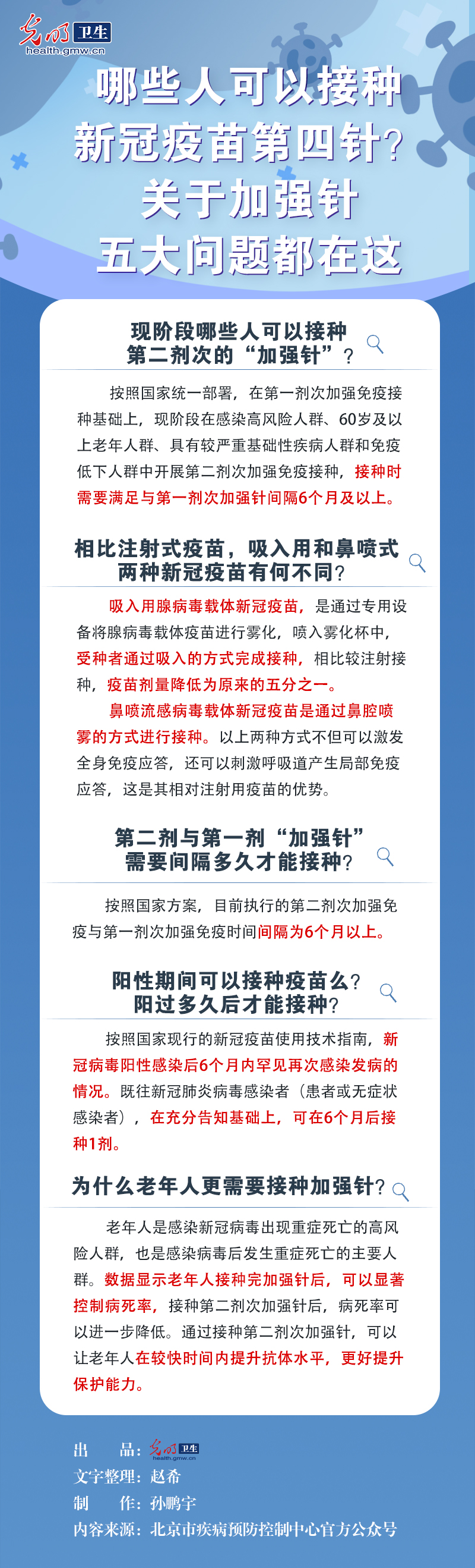 【防疫图说】哪些人可以接种新冠疫苗第四针？关于加强针五大问题都在这