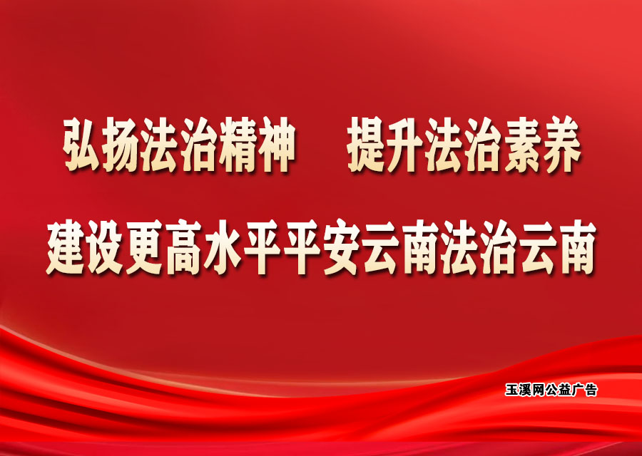 弘扬法治精神，提升法治素养，建设更高水平平安云南法治云南