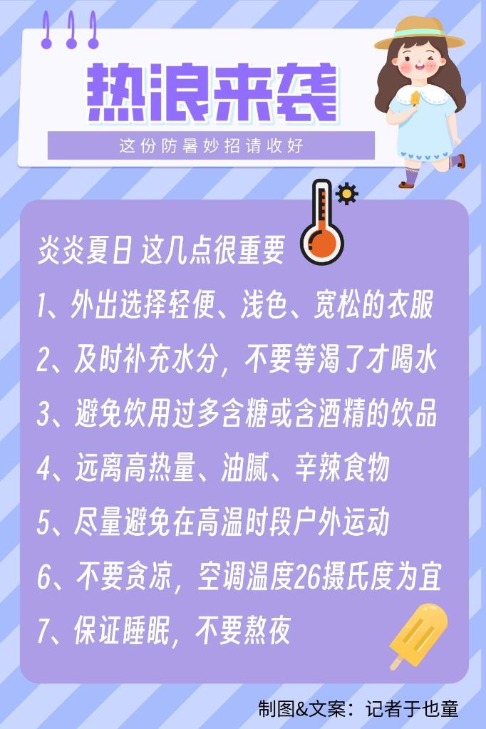 新华全媒+丨多地热浪来袭，这份防暑妙招请收好！