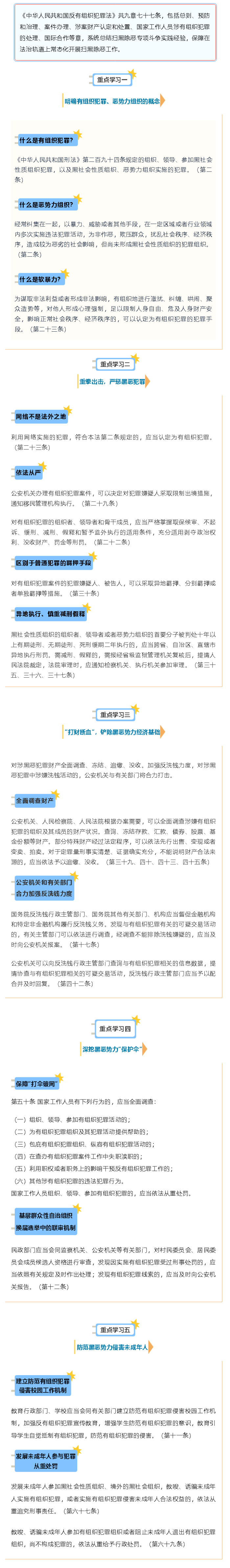 《反有组织犯罪法》这些重点要牢记！