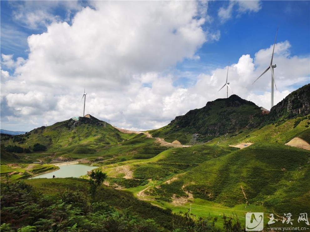 么波冲风车宝山水库相应成景